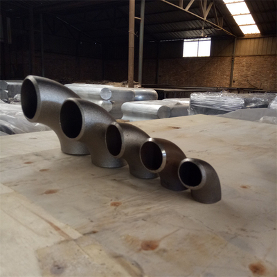 Sch40 Carbon Steel Pipe Fittings 90 Degree Lr Astm Black Seamless Elbow